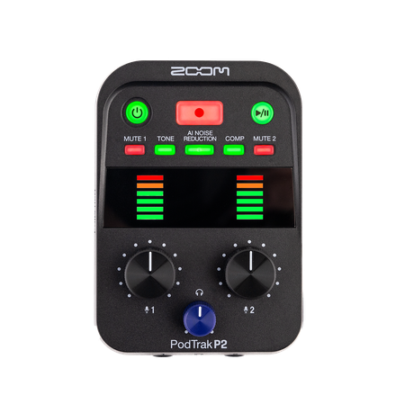 The PodTrak P2 Podcast Recorder